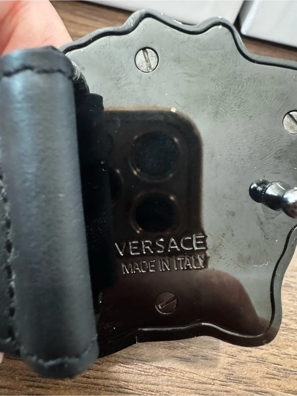 Versace Medusa Black Belt